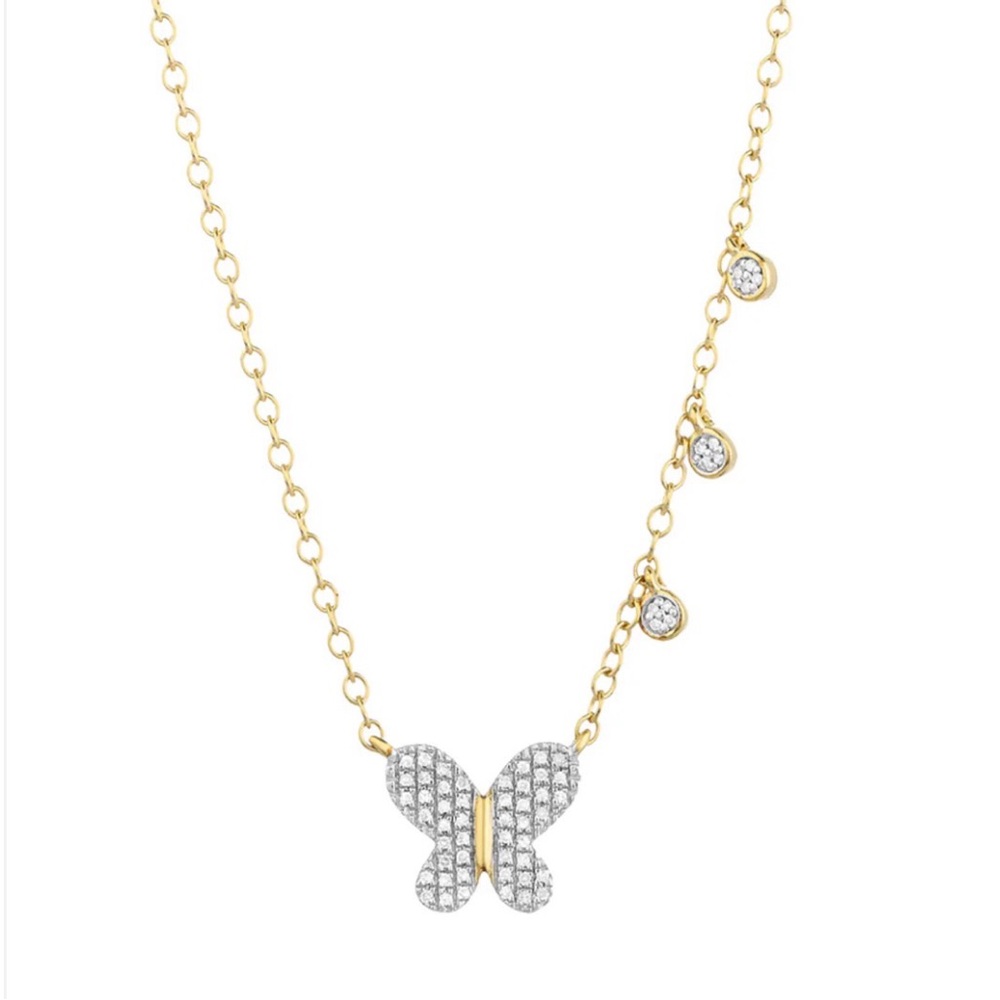 Ella Stein Diamond Butterfly Necklace